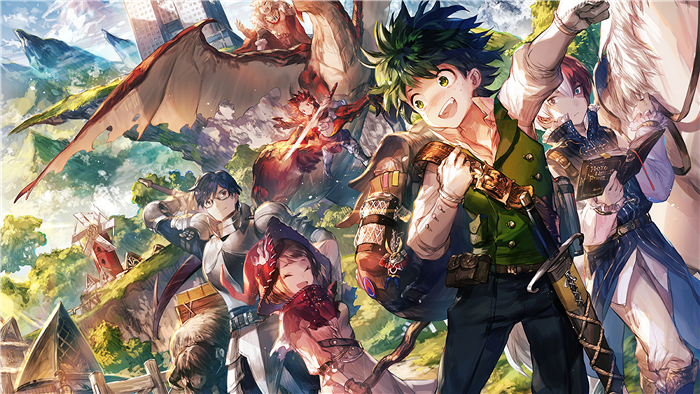My Hero Academia Characters in Vibrant Fantasy Setting 4K