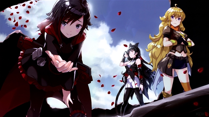 Ruby Rose, Blake Belladonna, and Yang Xiao Long 4K