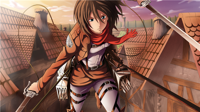 Mikasa Ackerman from Attack on Titan 4K