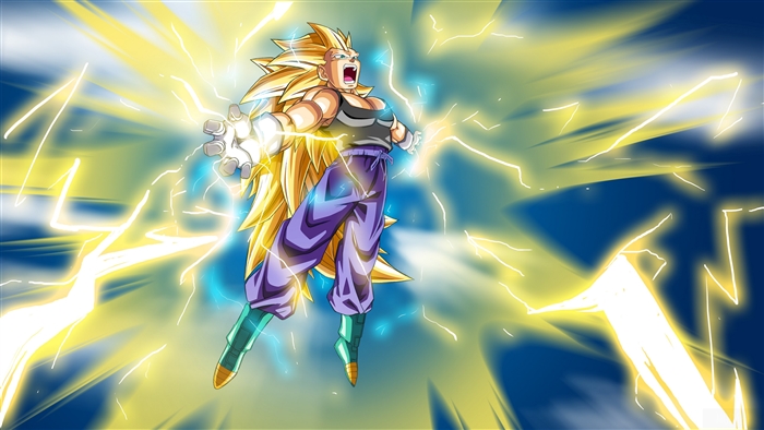 Vegeta Powering Up in Dragon Ball Z 4K
