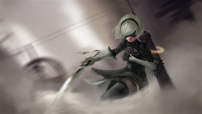 2B from NieR: Automata with a sword 4K