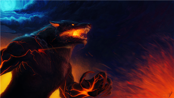Fenrir from Smite 4K