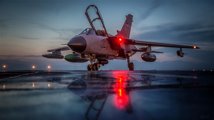 Panavia Tornado Jet Fighter with Reflection 4K