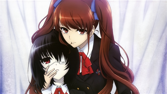 Another Anime Characters Izumi Akazawa and Mei Misaki 4K
