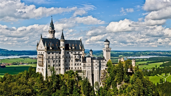 Neuschwanstein Castle in Germany 4K