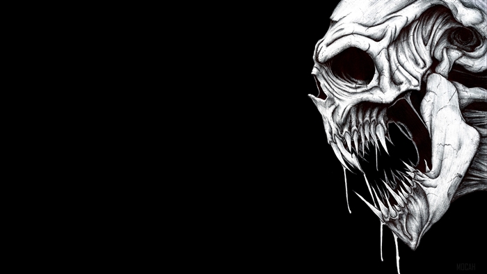 Scary Skull Monster 4K