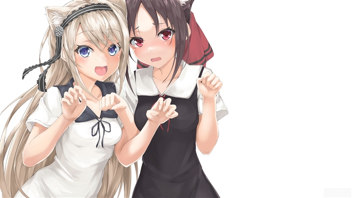 Kaguya-sama: Love is War 4K - Kaguya and Kei Cute Pose