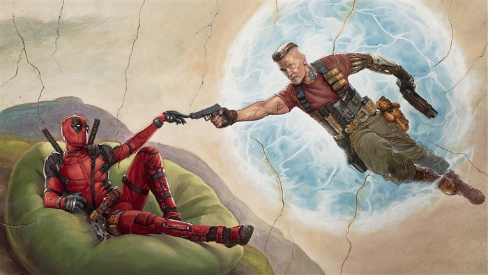 Deadpool and Cable from Deadpool 2 4K