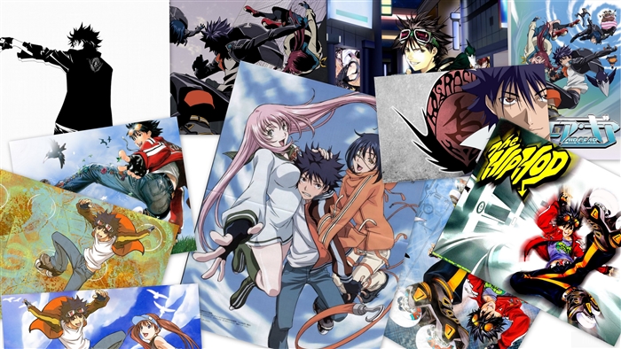 Anime characters collage