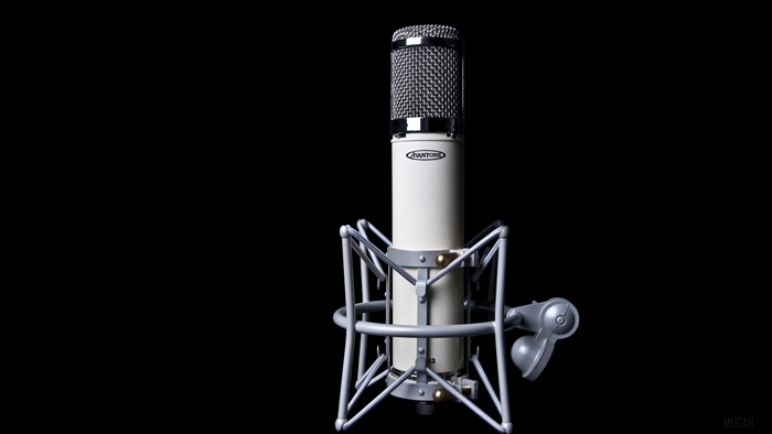 Avantone condenser microphone on a stand