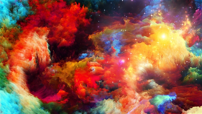 Colorful Smoke and Sparkles 4K