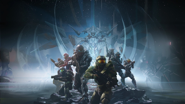 Master Chief and Spartans from Halo 5: Guardians 4K