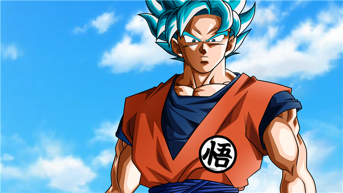 Goku in Super Saiyan Blue Form 4K
