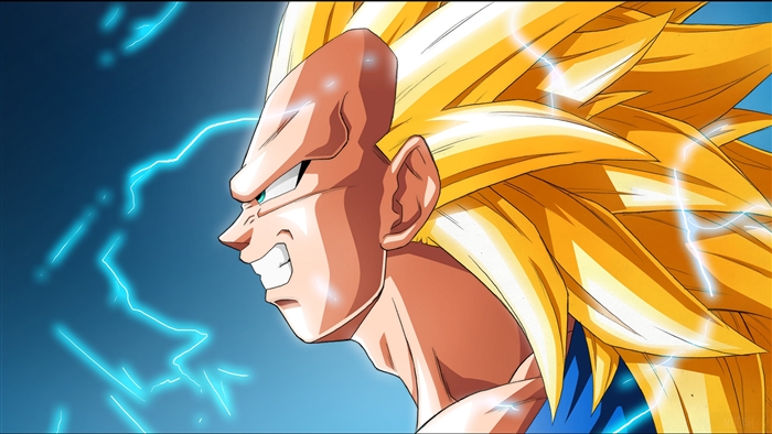 Vegeta from Dragon Ball Z in Super Saiyan 3 form