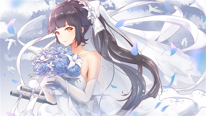 Takao in Wedding Dress 4K