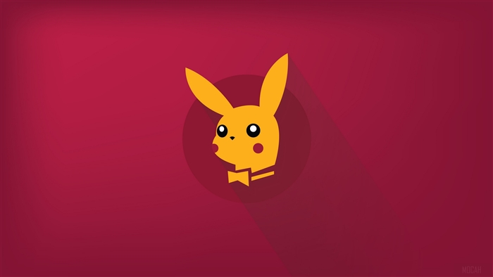 Minimalist Pikachu from Pokémon 4K
