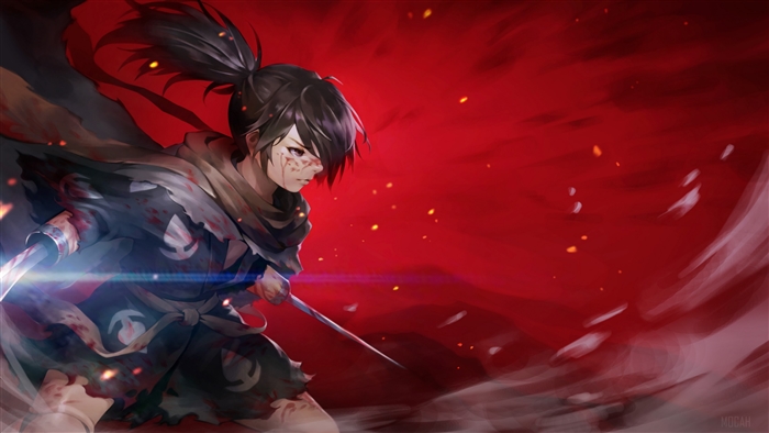 Hyakkimaru from Dororo with sword 4K