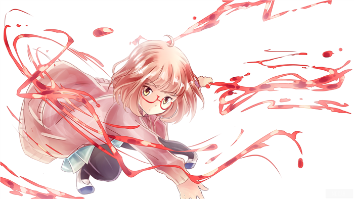 Mirai Kuriyama from Kyoukai no Kanata 4K