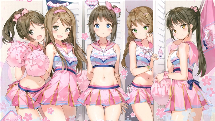 Wish Upon the Pleiades Cheerleaders in Pink 4K