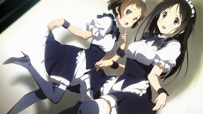 Eru Chitanda and Mayaka Ibara in Maid Outfits 4K