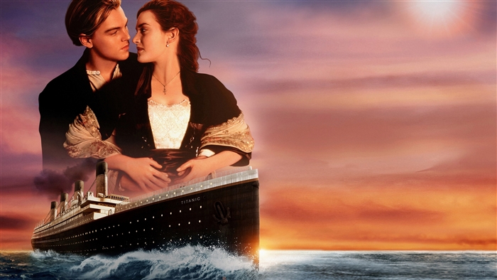 Leonardo DiCaprio and Kate Winslet from Titanic 4K