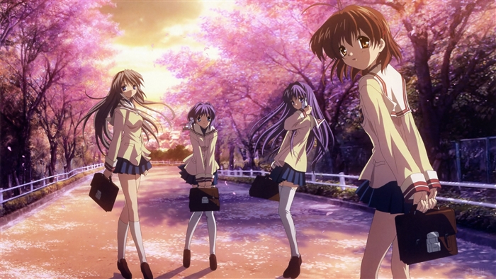 Kyou Fujibayashi Nagisa Furukawa Ryou Fujibayashi Tomoyo Sakagami