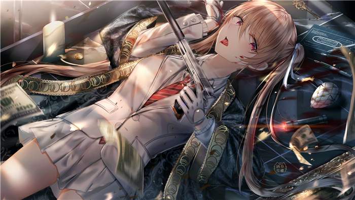 Girl with Gun and Money 4K