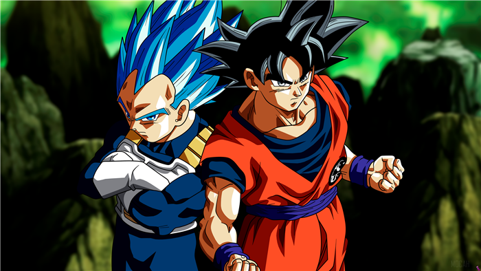 Goku and Vegeta from Dragon Ball 4K