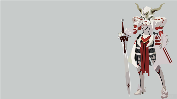 Mordred Saber of Red Minimalist Armor 4K