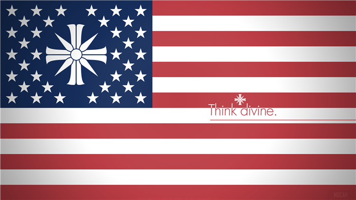 Far Cry 5 American Flag with Cult Symbol
