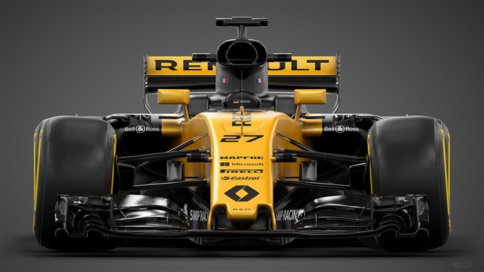 Renault R.S.17 Formula 1 race car front view 4K