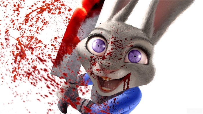 Judy Hopps Blood Splatter Zootopia 4K