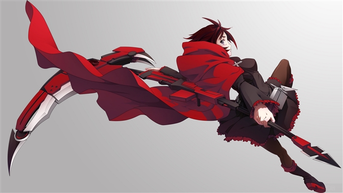 Ruby Rose with Crescent Rose Scythe 4K