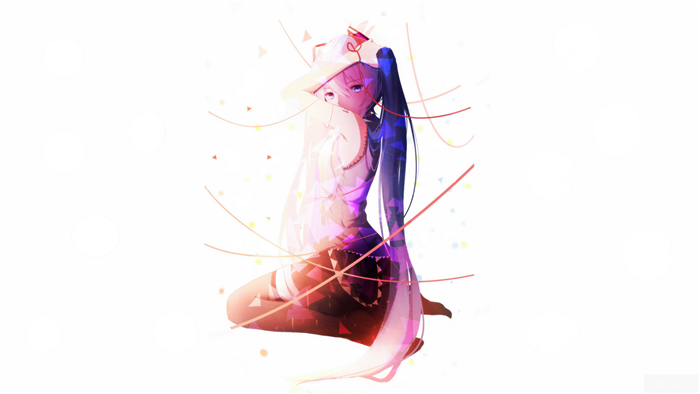 Hatsune Miku with Blue Hair and Eyes 4K