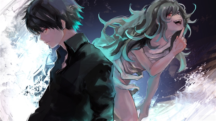 Eto Yoshimura and Haise Sasaki from Tokyo Ghoul 4K