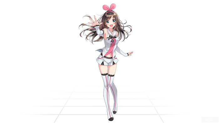 Kizuna AI waving 4K