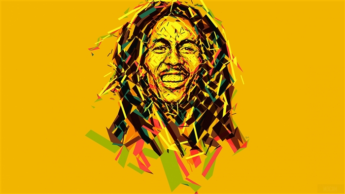 Artistic portrait of Bob Marley 4K