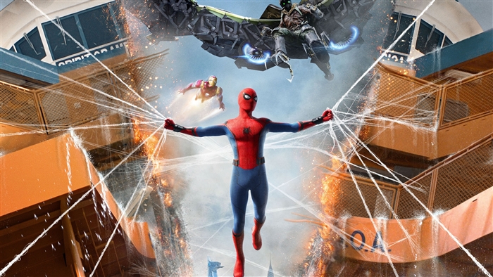 Spider-Man and Iron Man vs. Vulture from Spider-Man: Homecoming 4K