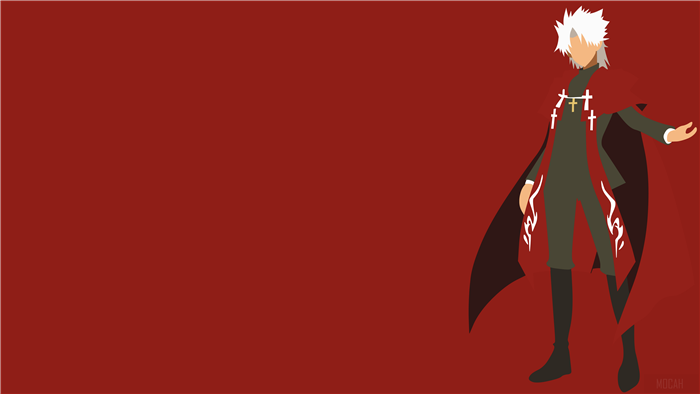 Shirou Kotomine from Fate Minimalist 4K