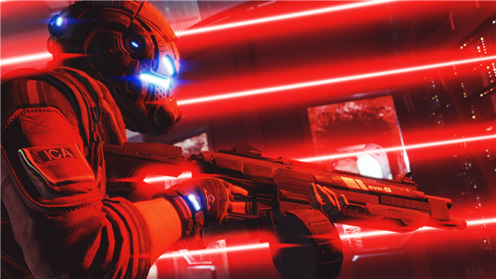 Soldier with rifle in Titanfall 2 4K