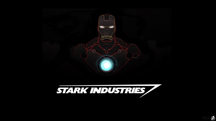 Iron Man Mark VII with Stark Industries Logo