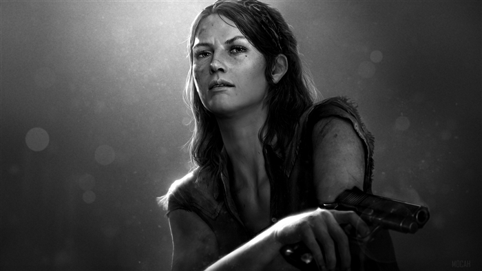 Woman holding a pistol