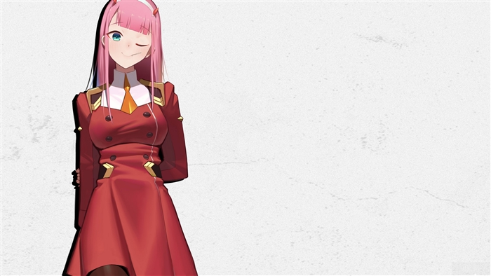 Zero Two from Darling in the FranXX 4K
