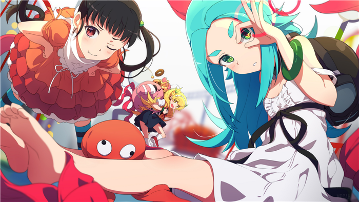 Mayoi Hachikuji Shinobu Oshino Yotsugi Ononoki