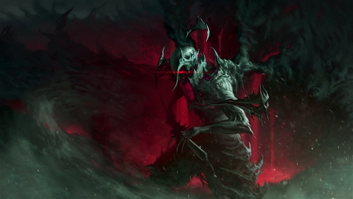 4K Dark Demon Warrior in Fiery Abyss