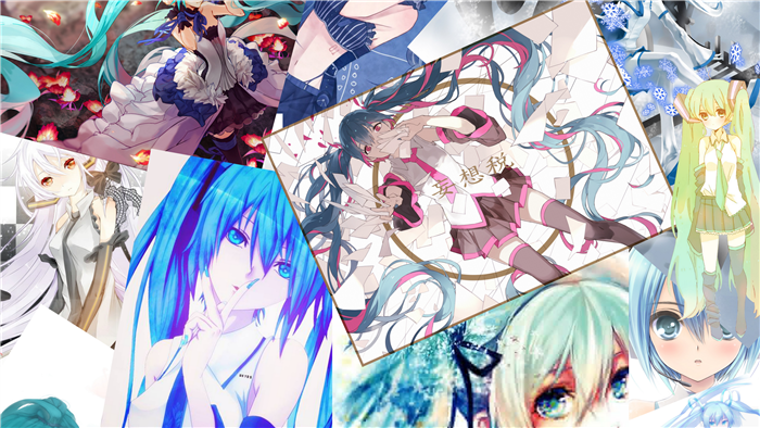 Hatsune Miku Vocaloid 4K Collage