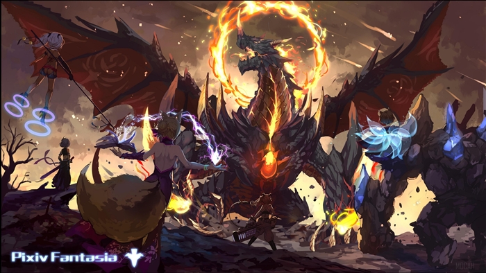 Pixiv Fantasia: Dragon Battle with Heroes