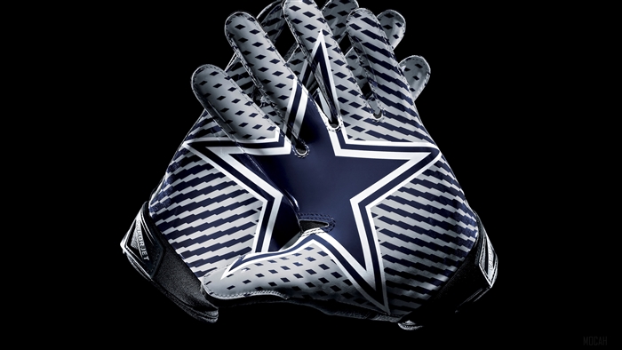 Dallas Cowboys football gloves