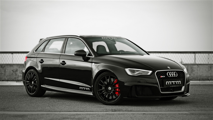 Black Audi RS3 MTM 4K
