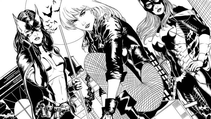 Batgirl, Black Canary, and Huntress 4K